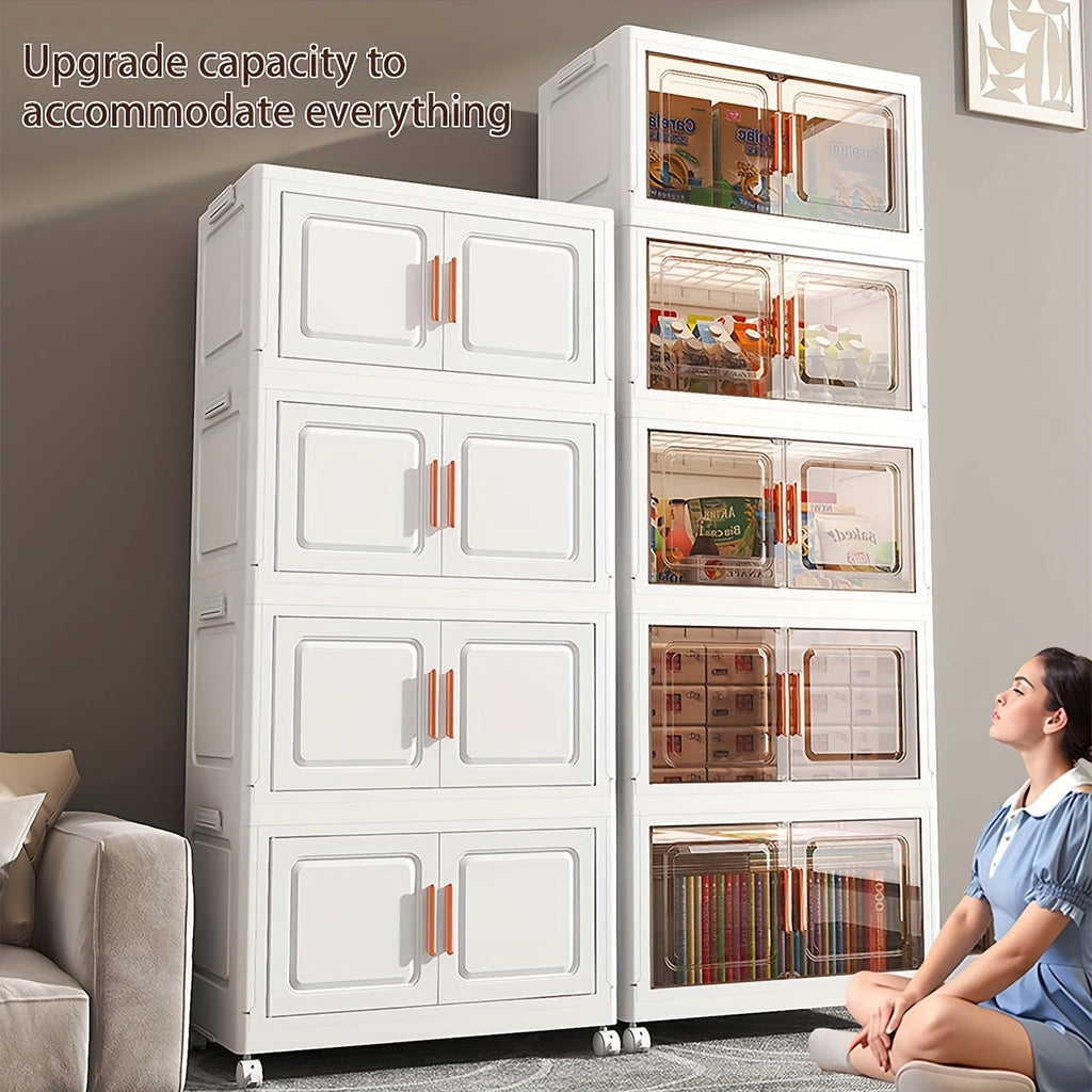 Transparent Storage Cabinet Magnetic Doors-3