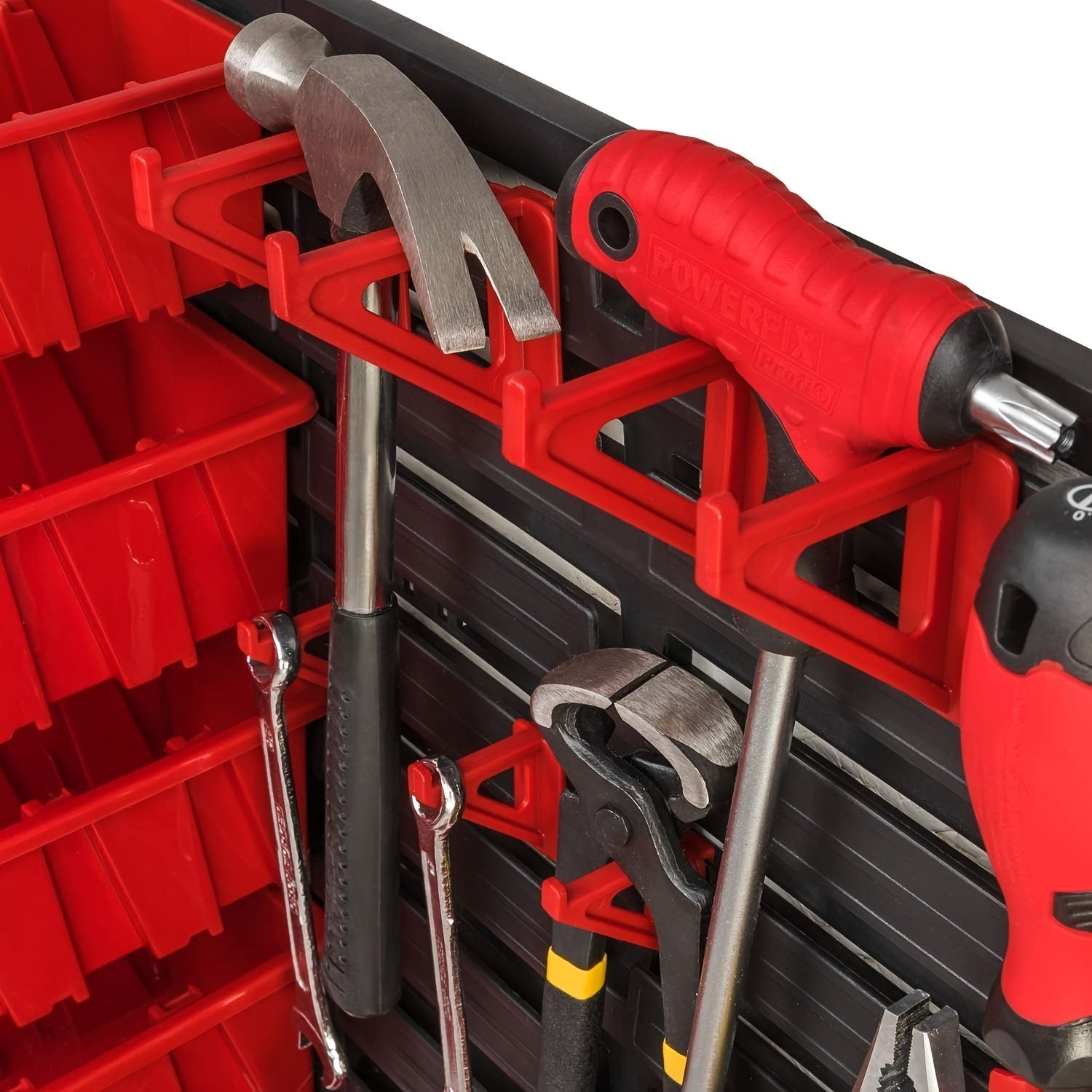 Tool Organizer Rack with Wrench & Drill Storage (39pcs)-1