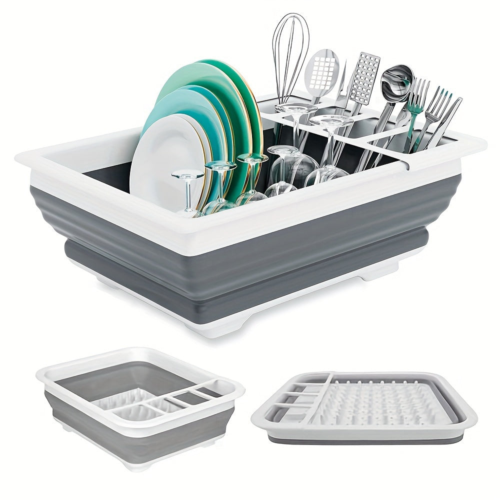 Dish Rack with Utensil Holder-0