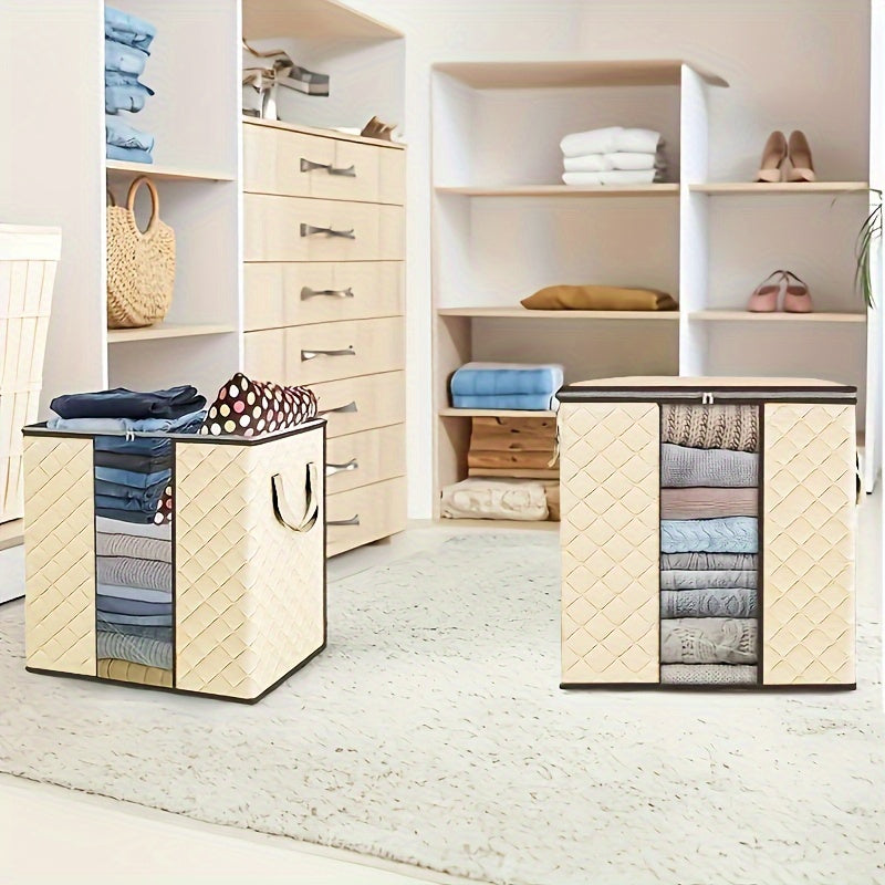 Large Foldable Storage Bins with Handles (3-Pack)-2