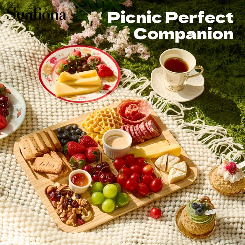 Bamboo Cheese Tray with Acrylic Lid-1