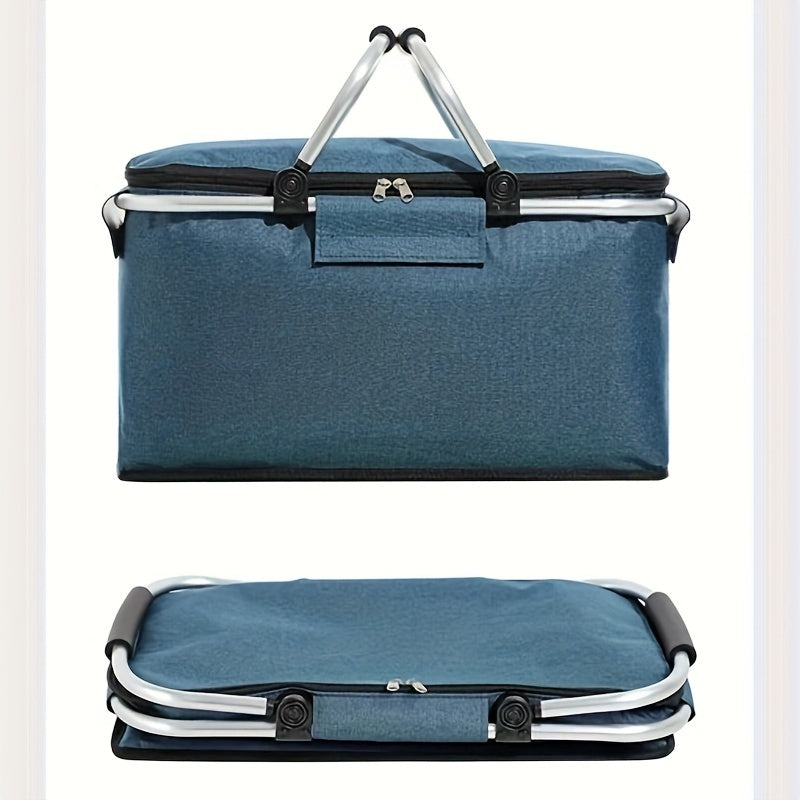 Insulated Picnic Basket Cooler Box-1