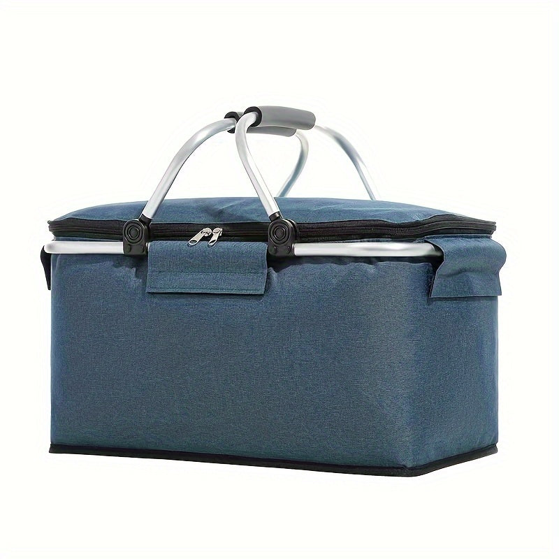 Insulated Picnic Basket Cooler Box-0
