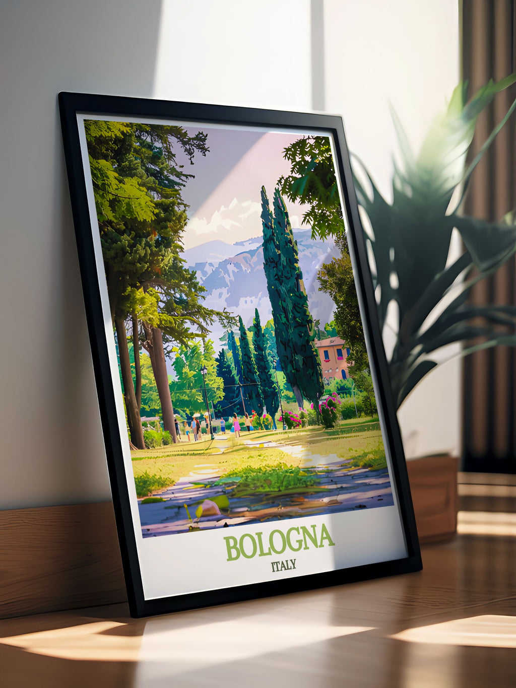 Bologna Wall Art Giardini Margherita Wall Art Italy Scenic Poster-3