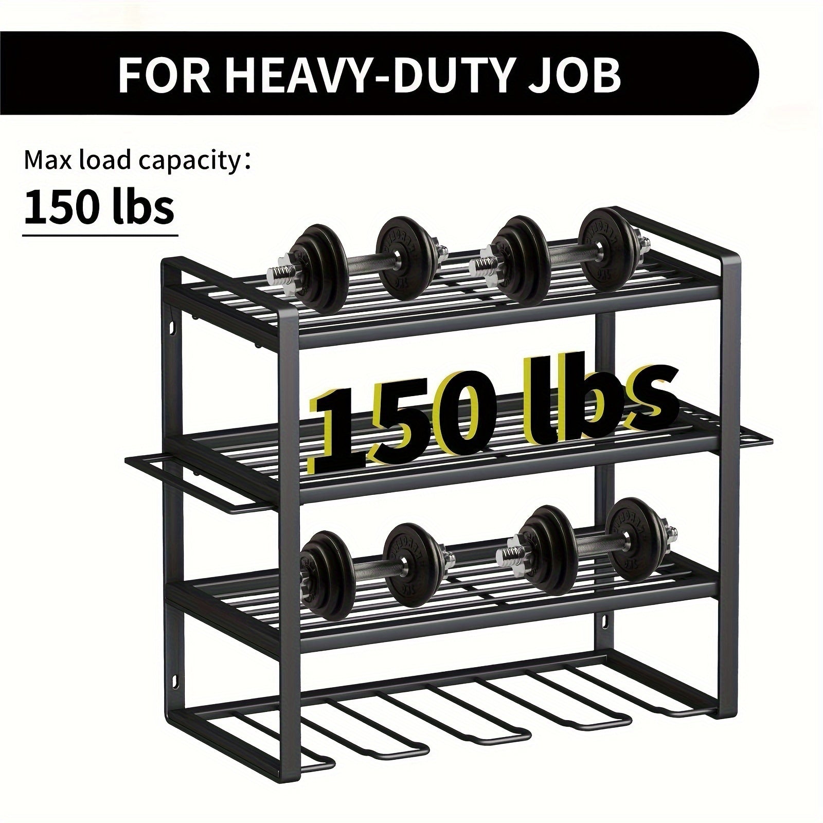 4-Layer Wall Mount Drill Holder Rack Organizer-1