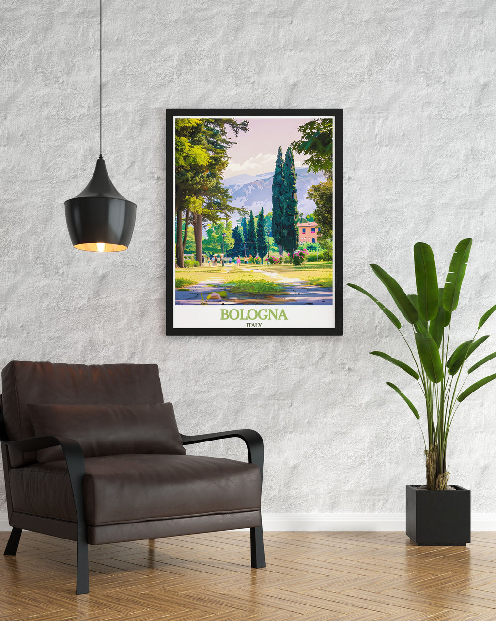 Bologna Wall Art Giardini Margherita Wall Art Italy Scenic Poster-4