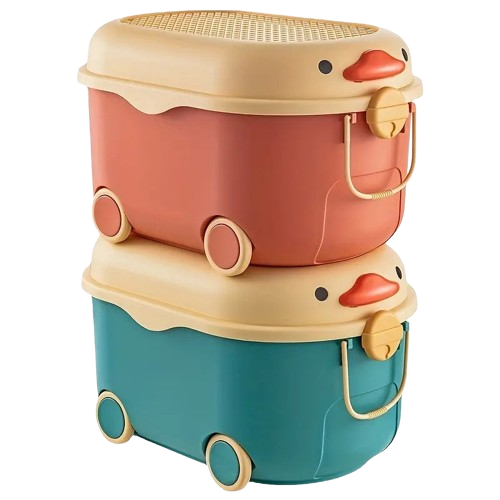 Cute Duck Toy Storage Box-0
