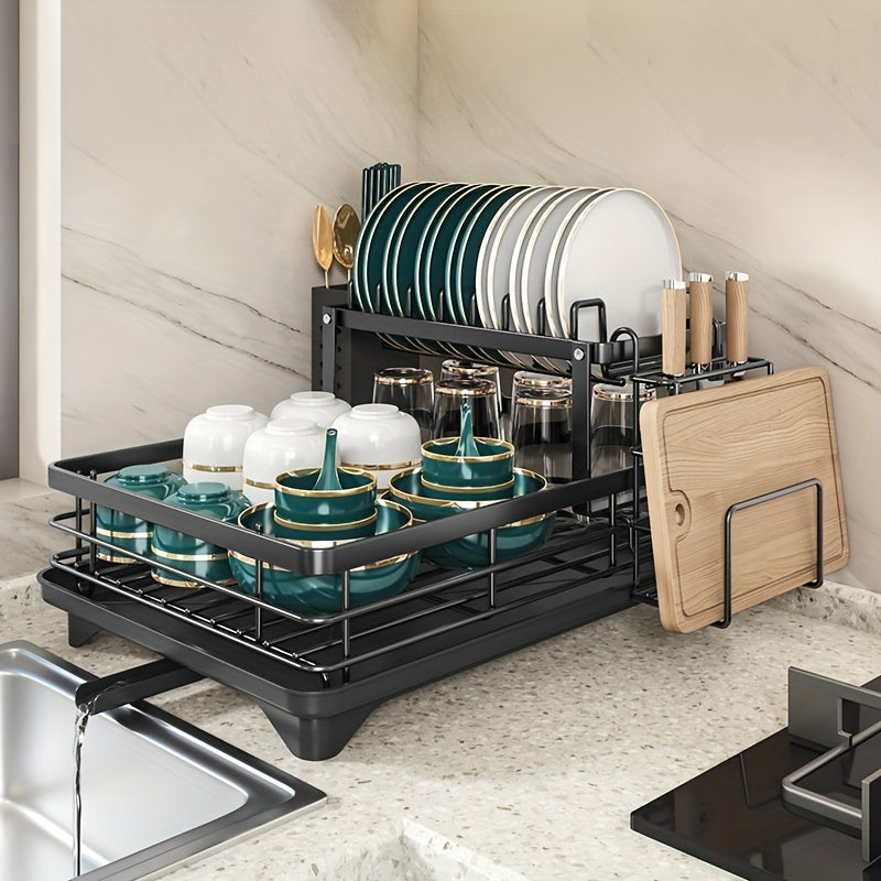 Double-Layer Kitchen Sink Drain Rack-1