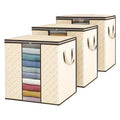 Large Foldable Storage Bins with Handles (3-Pack)-0