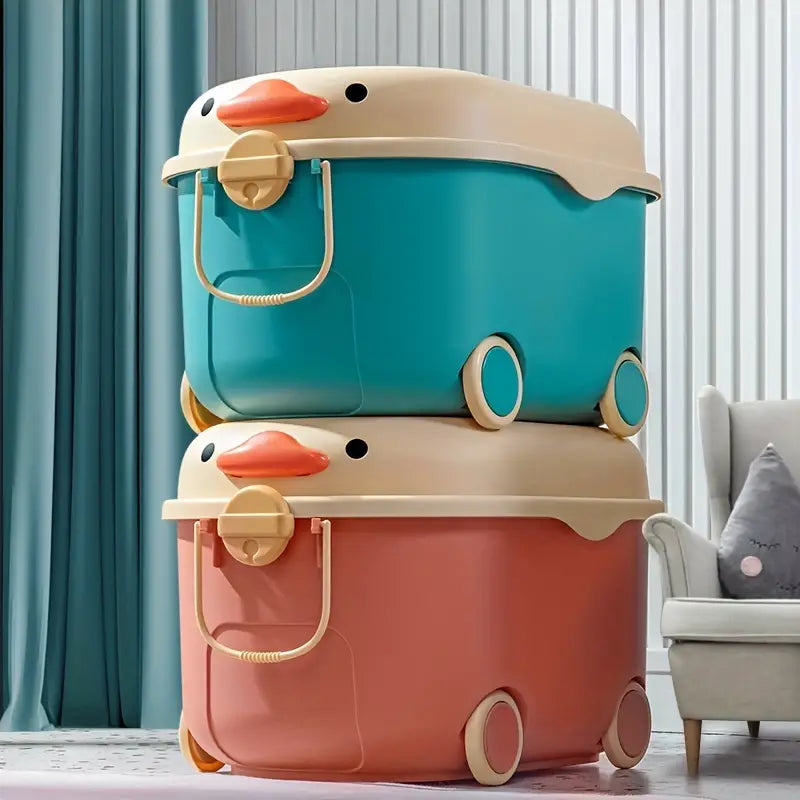 Cute Duck Toy Storage Box-3