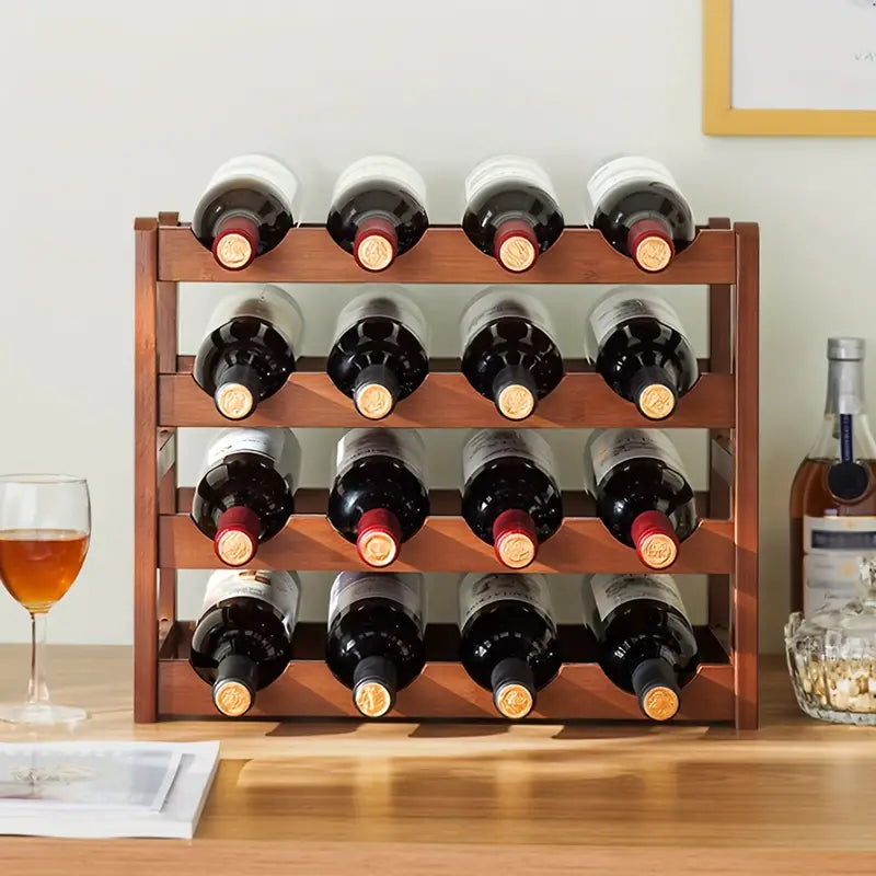 4 tiers Vintage Wine Bottle Rack-1