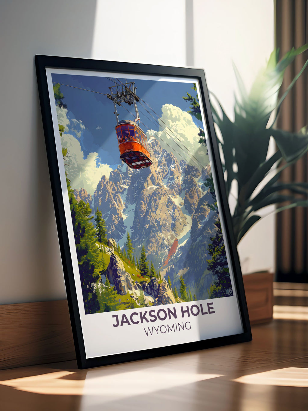 Jackson Hole Wall Art - Tram Tower Wall Art - Wyoming Prints-2