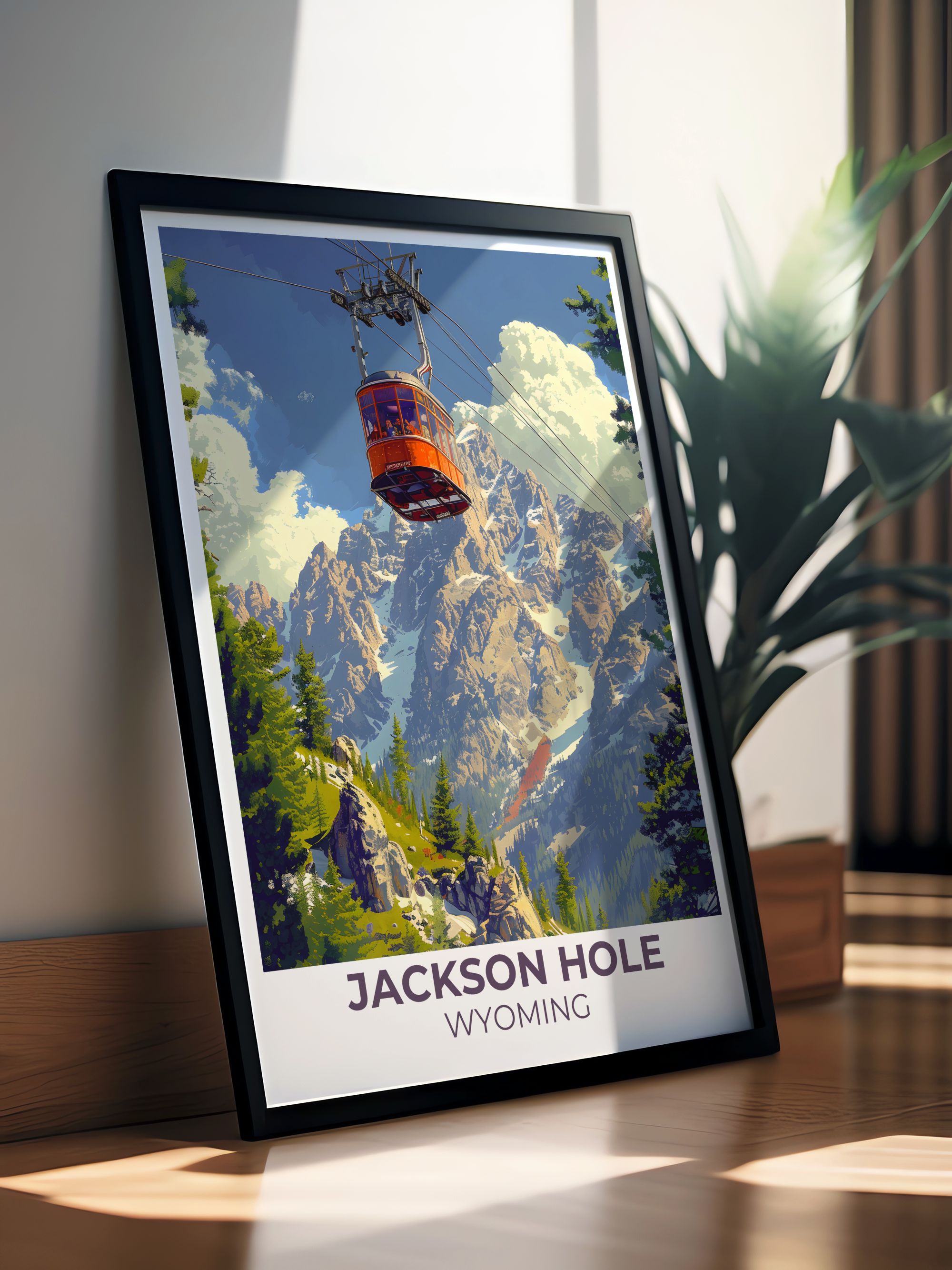 Jackson Hole Wall Art - Tram Tower Wall Art - Wyoming Prints-2