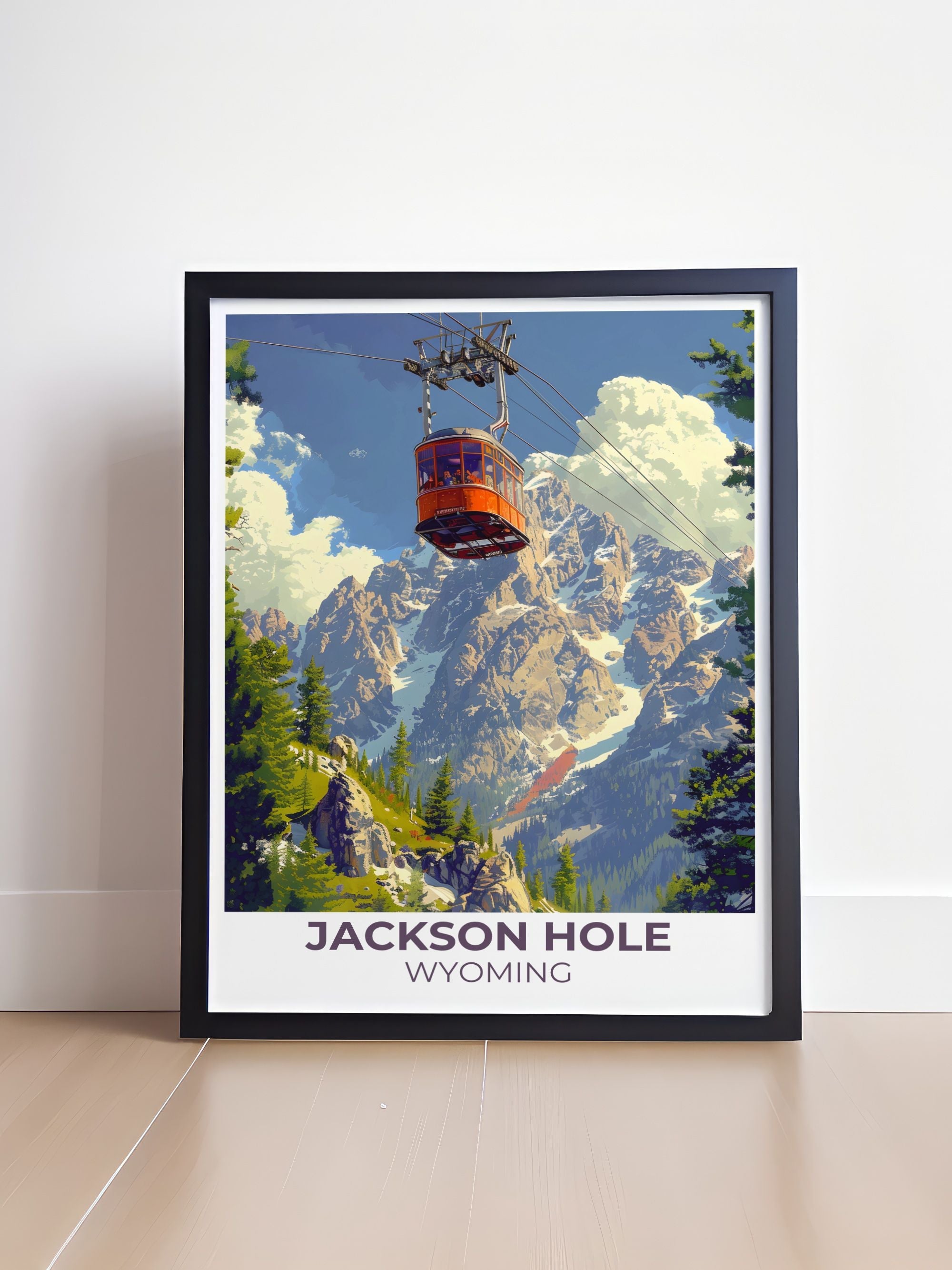 Jackson Hole Wall Art - Tram Tower Wall Art - Wyoming Prints-1