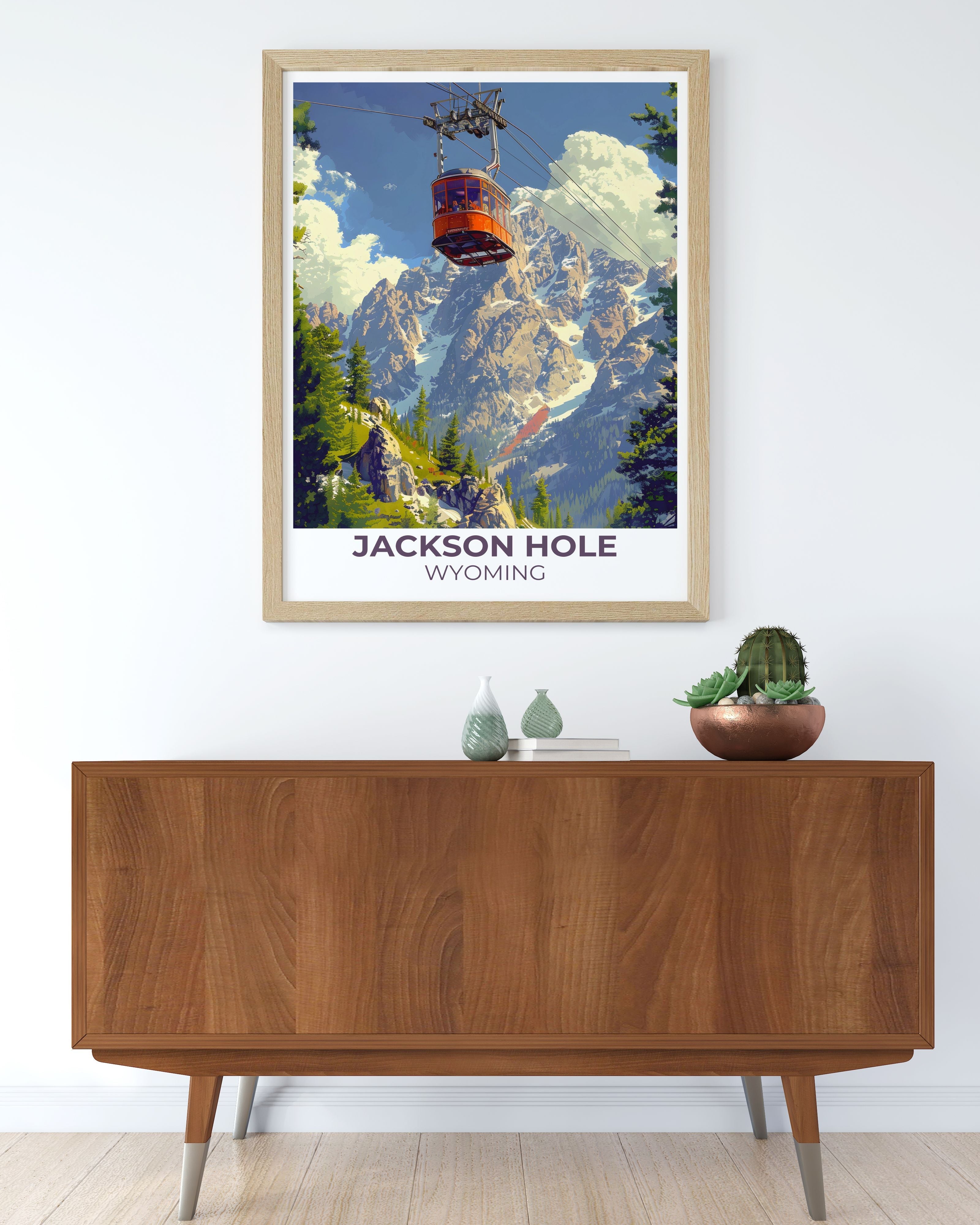 Jackson Hole Wall Art - Tram Tower Wall Art - Wyoming Prints-4