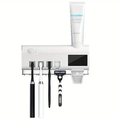 Automatic Toothbrush Holder with Toothpaste Squeezer-0