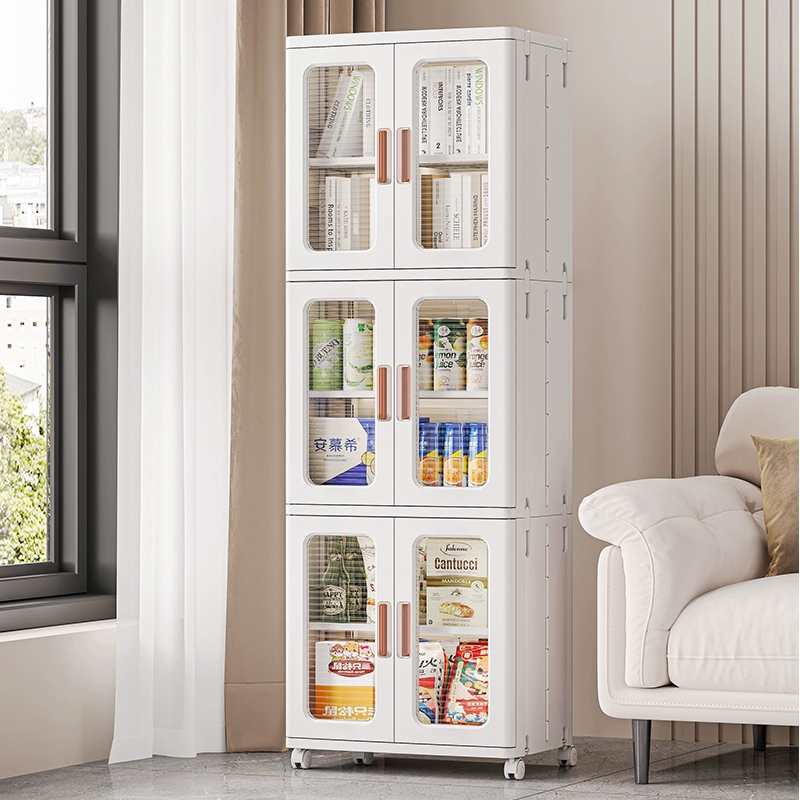Foldable Plastic Storage Cabinet for Clothes & Toys-2