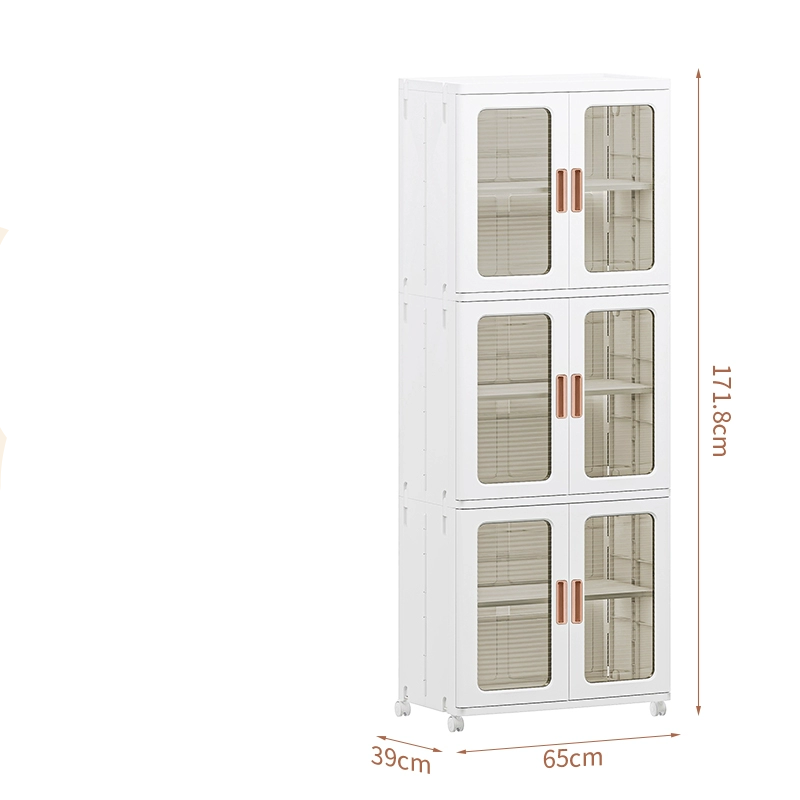 Foldable Plastic Storage Cabinet for Clothes & Toys-3