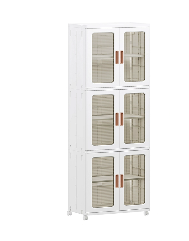 Foldable Plastic Storage Cabinet for Clothes & Toys-0