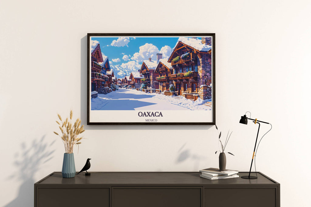 Oaxaca Wall Art - Val d'Isere Village Prints - Mexico Wall Art-0