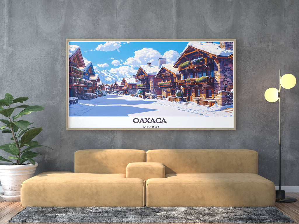 Oaxaca Wall Art - Val d'Isere Village Prints - Mexico Wall Art-4