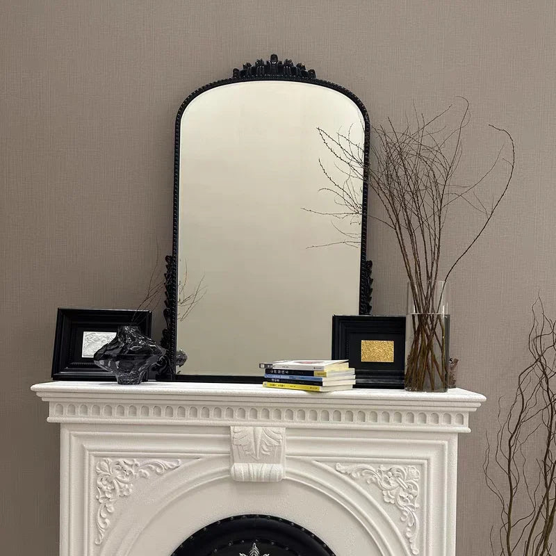 Vintage Antique Wood Arch Frame Art Decor Primrose Mirror Gorgeous Gold Wall Filigree Floor Mirror For Home Living Room