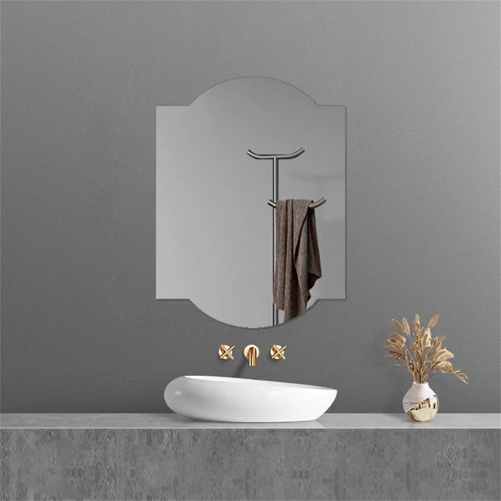 Irregular Wall Mirror Multiple Sizes Glass Decorative Make Up Mirrors For Dressing Table Bathroom Bedroom Living Room Mirror