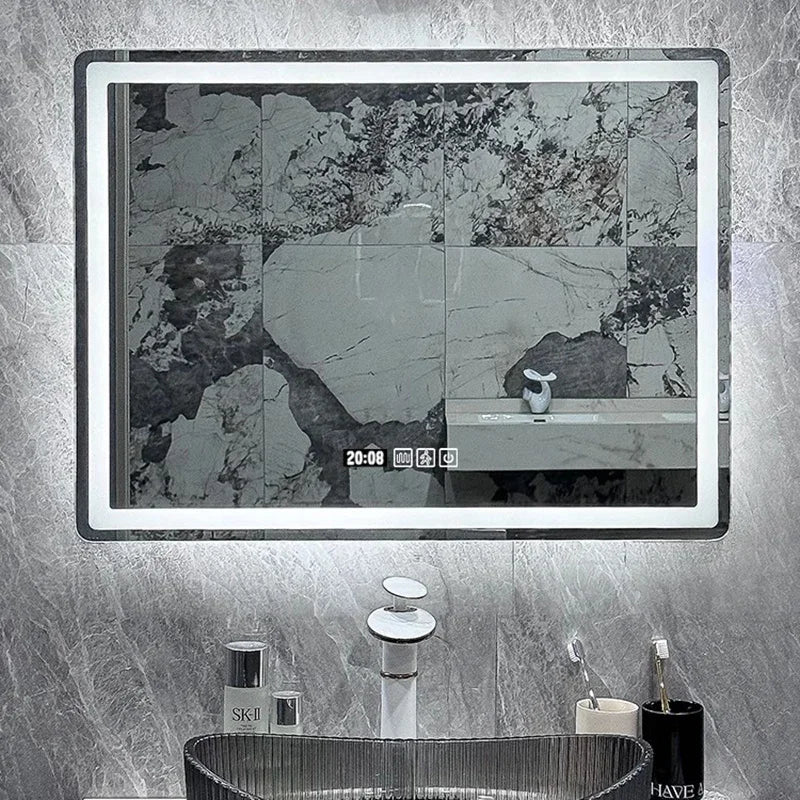 Wall Hanging Mirror Bathroom Light Modern Vanity Aesthetic Nordic Luxury Mirror Long Funky Art Big Spiegel Wand Home Products