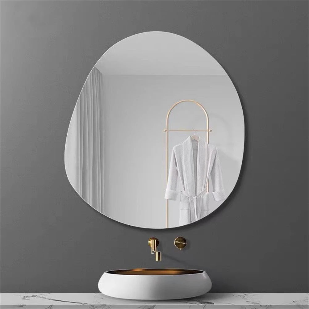 Irregular Wall Mirror Multiple Sizes Glass Decorative Make Up Mirrors For Dressing Table Bathroom Bedroom Living Room Mirror