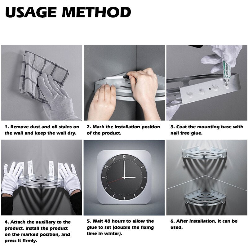 Bathroom Shelf Organizer Storage Rack-4