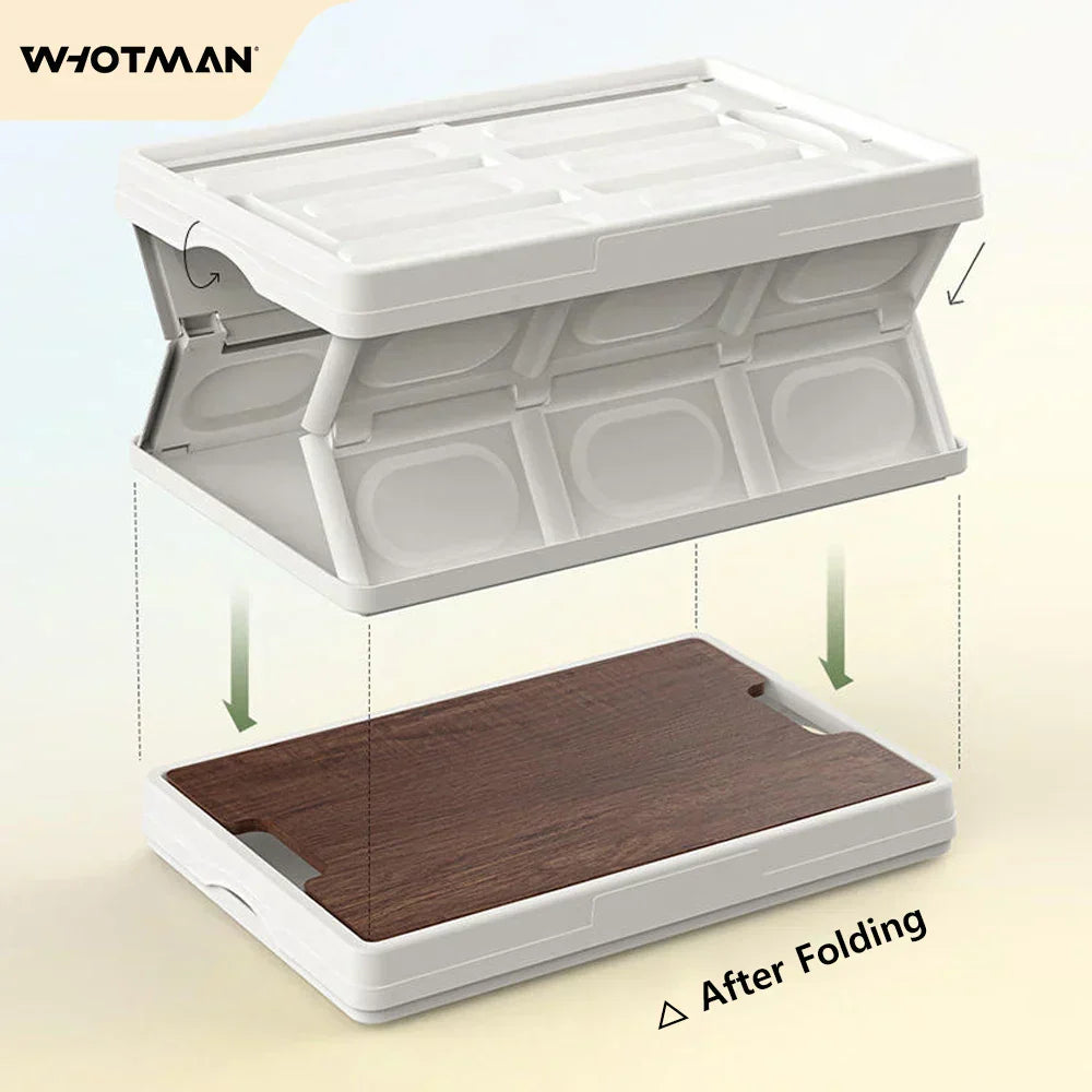 Wooden Camping Storage Organizer Box with Large Capacity-4