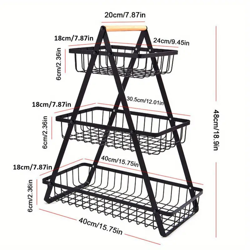 Foldable Harvest Time Fruit Basket-1