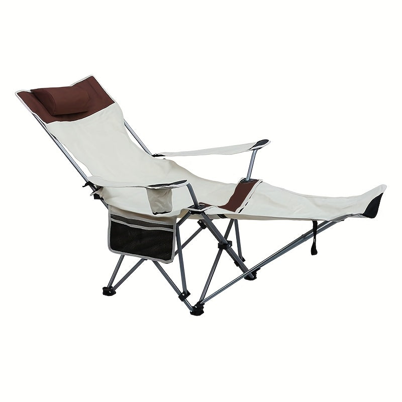 Iron Beach Chair Folding Outdoor Recliner-0