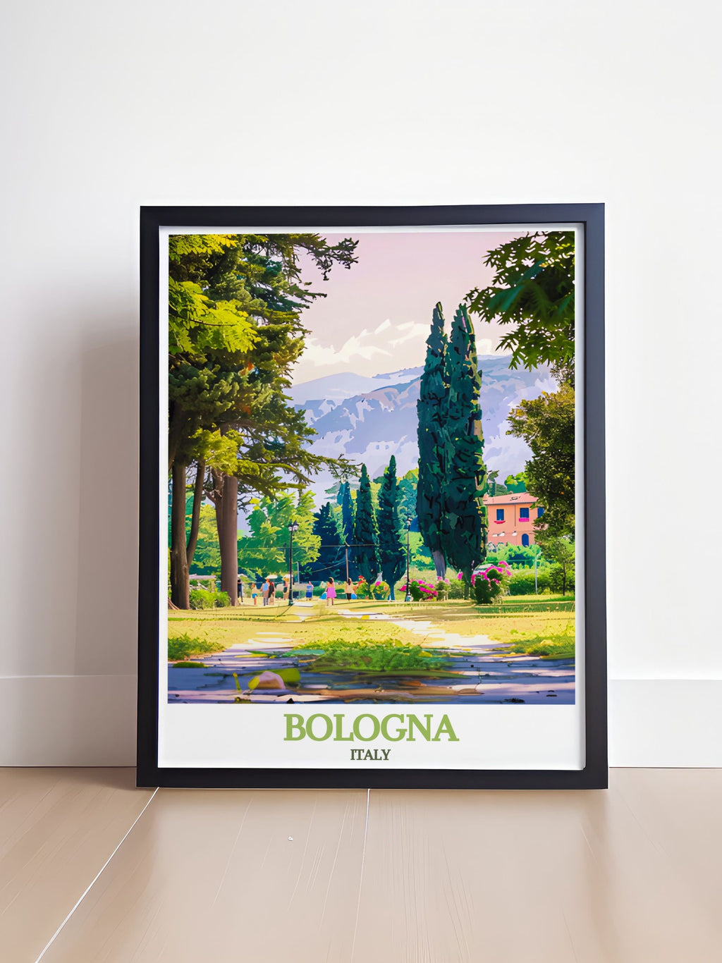 Bologna Wall Art Giardini Margherita Wall Art Italy Scenic Poster-1