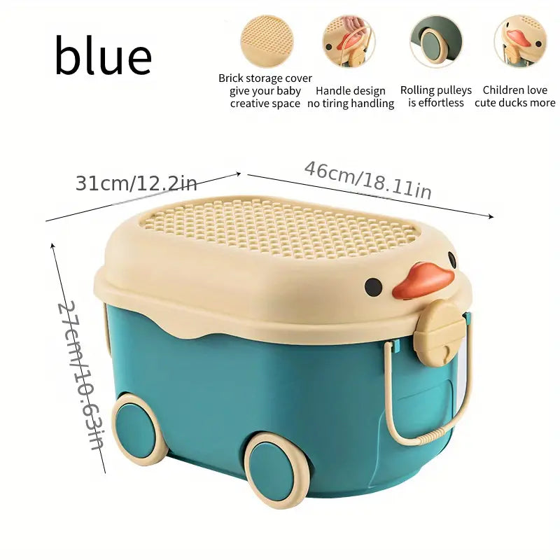 Cute Duck Toy Storage Box-5