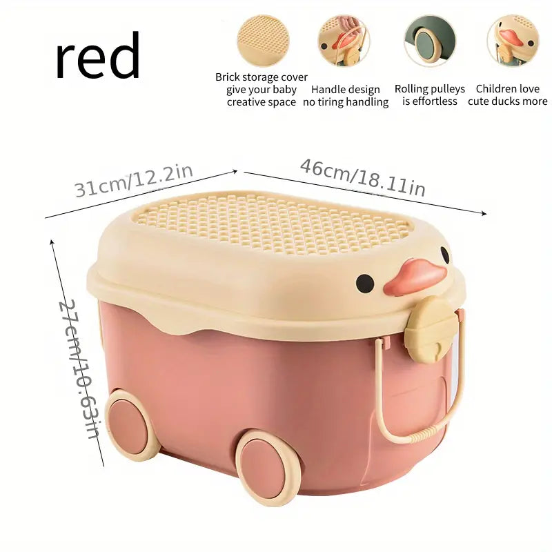 Cute Duck Toy Storage Box-4
