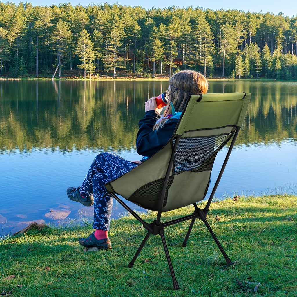 Folding Camping Chair Lightweight High Back Seat-3