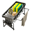 Kitchen Sink Organizer With Dishcloth Holder-0