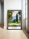 Bologna Wall Art Giardini Margherita Wall Art Italy Scenic Poster-0