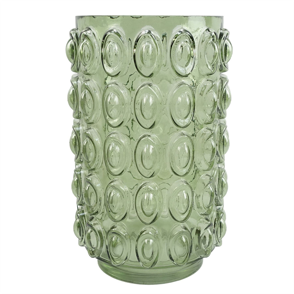 Glass Vase Green Retro Bubble Vase 30cm-0