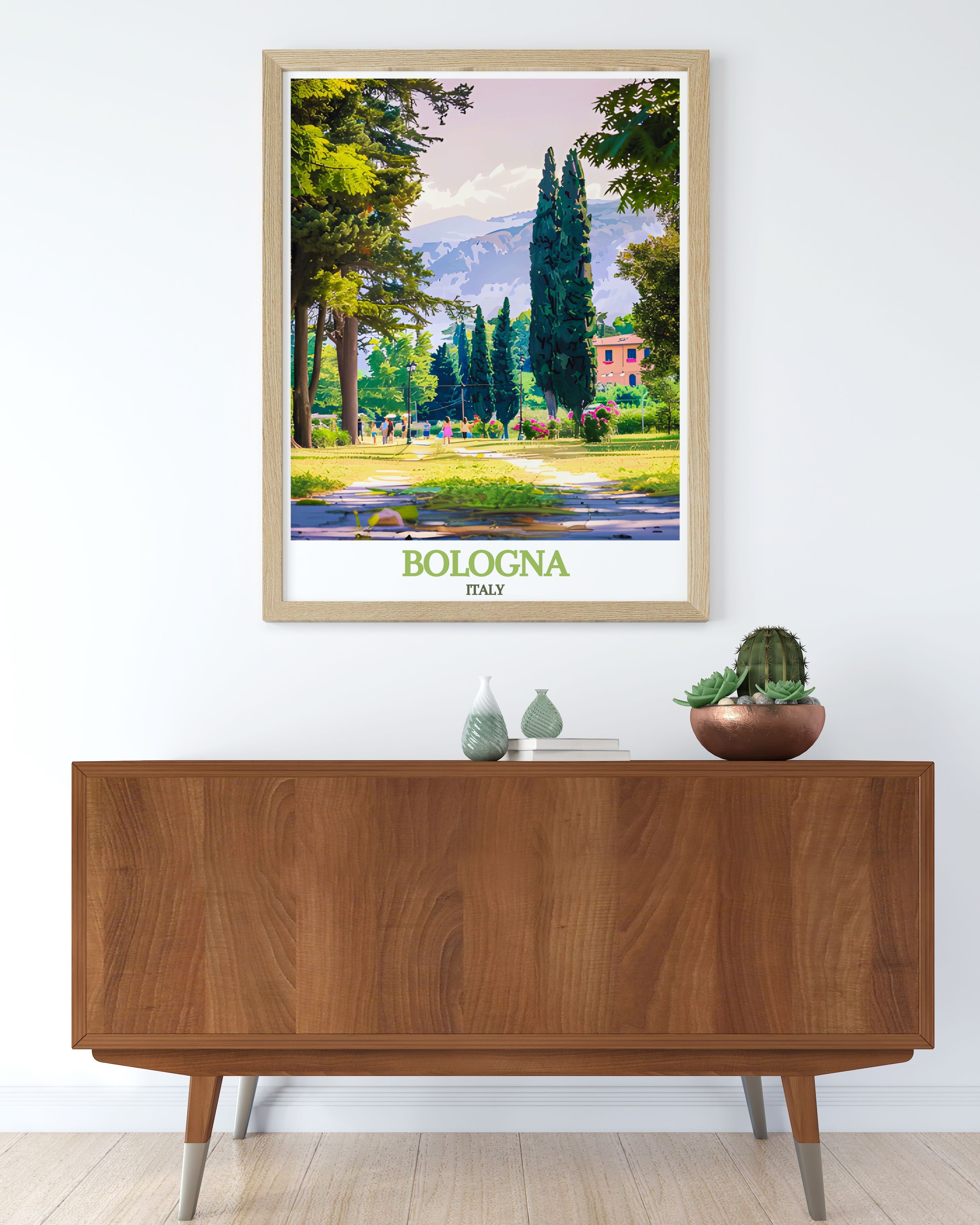 Bologna Wall Art Giardini Margherita Wall Art Italy Scenic Poster-2
