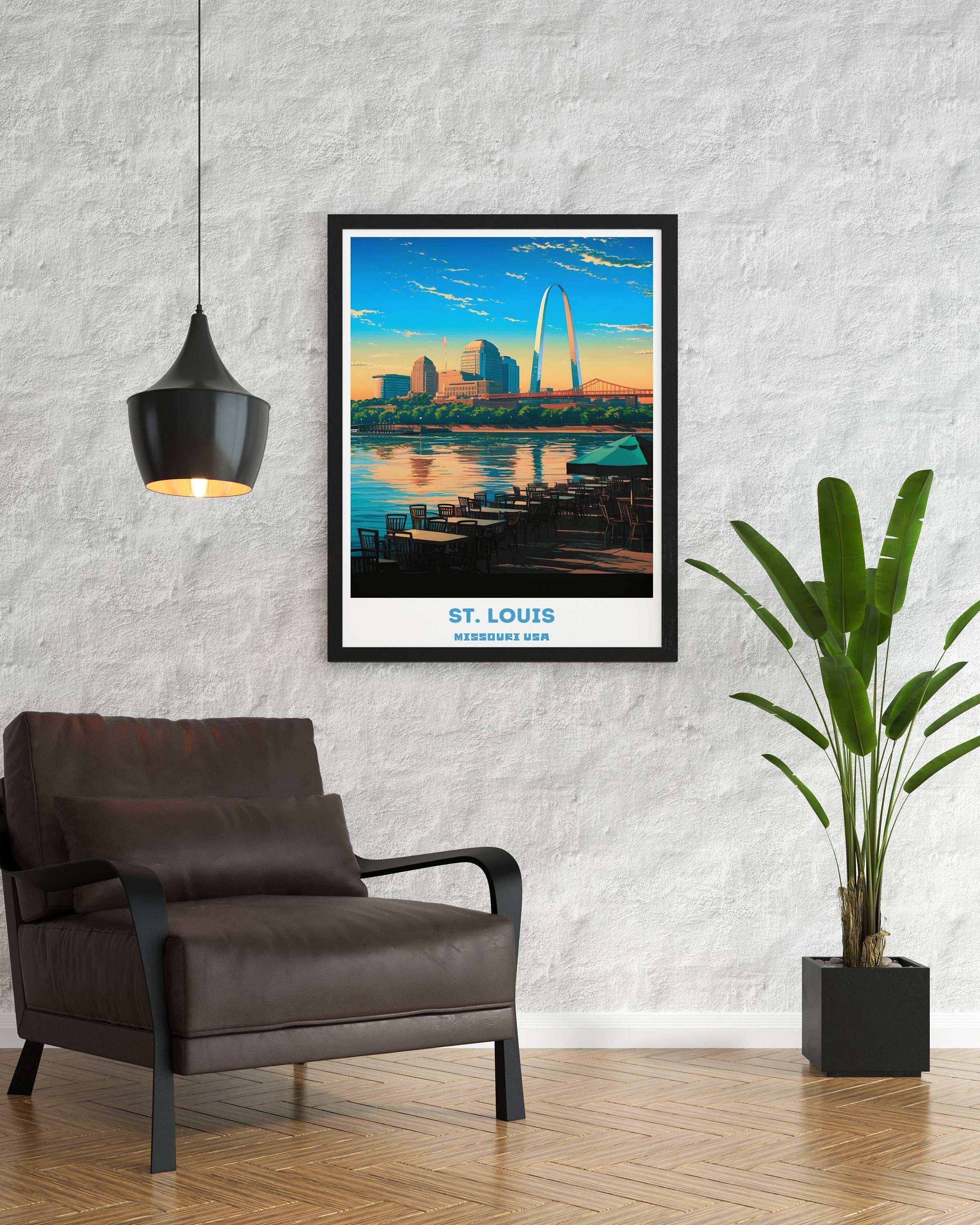 St. Louis Wall Art Print -St. Louis Cityscape Art - St. Louis Wall Art Decor-1