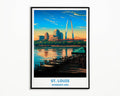 St. Louis Wall Art Print -St. Louis Cityscape Art - St. Louis Wall Art Decor-0