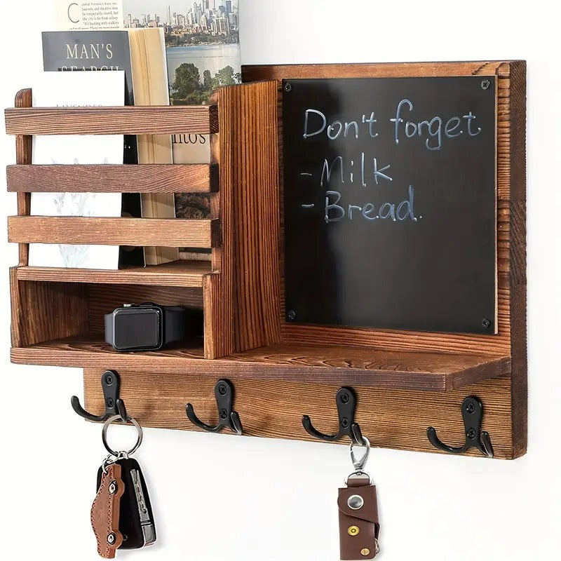 Wooden Key Holder Wall Mount-0