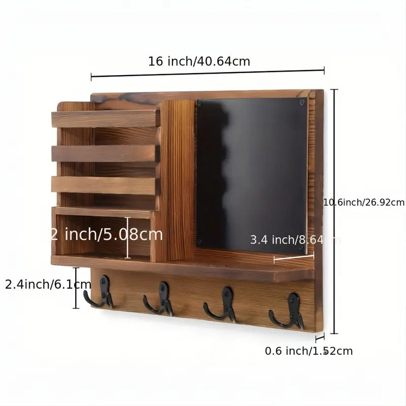 Wooden Key Holder Wall Mount-1