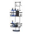 Door Shower Organizer Stainless Hanging Rack-0