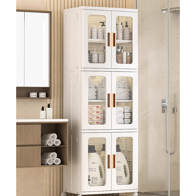 Foldable Plastic Storage Cabinet for Clothes & Toys-1