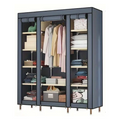 Metal Storage Wardrobe with Steel Frame (12-Tier)-0
