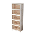 Transparent Storage Cabinet Magnetic Doors-0